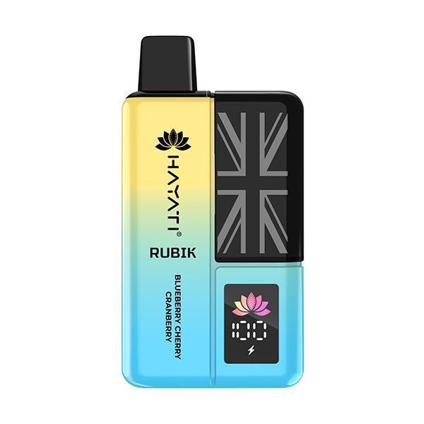 Hayati Rubik 7000+ Blueberry Cherry Cranberry Vape – Bold Mixed Berry Flavour. 

