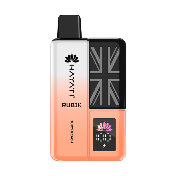 Hayati Rubik 7000+ Juicy Peach Vape – Ripe and Smooth Peach Taste. 

