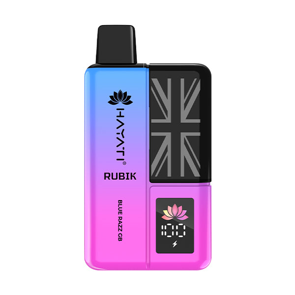 Hayati Rubik 7000+ Blue Razz GB Vape – UK Candy Blue Raspberry Flavour. 

